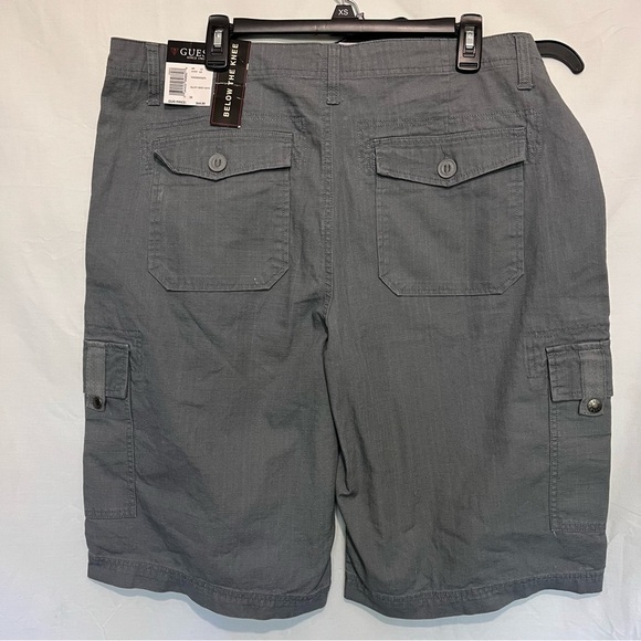 Guess cotton cargo shorts gray 38 nwt - Picture 2 of 12